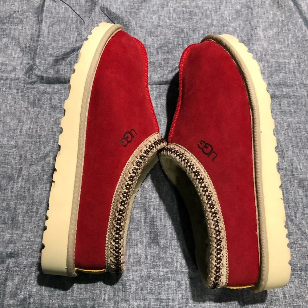 UGG Tasman Mashup Mens Brown Red Slip On Shoes Sz 10 Style 1123658 RARE